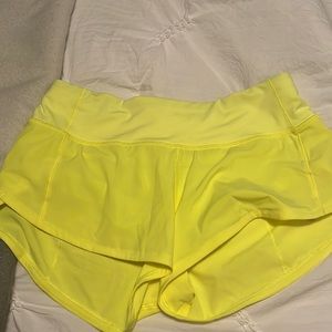 HIGHLIGHT YELLOW LULULEMON SHORTS